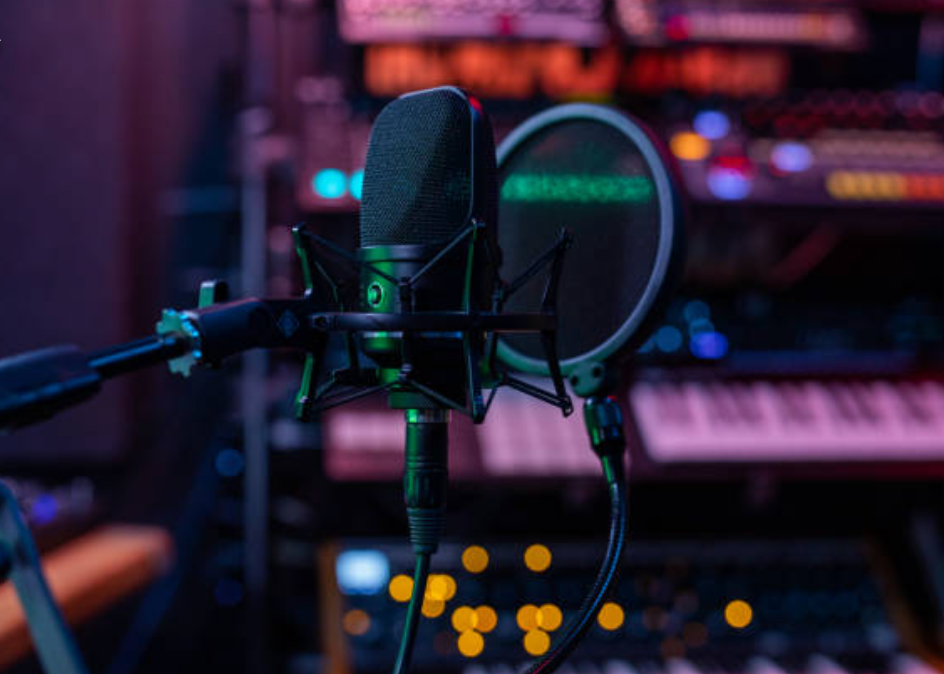 Consola de mezcla de estudio de radio